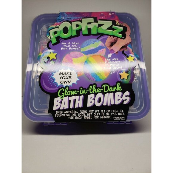 POPFIZZ Ultimate Glow-in-the-Dark D.I.Y. Bath Bombs Kit NEW - Picture 1 of 1